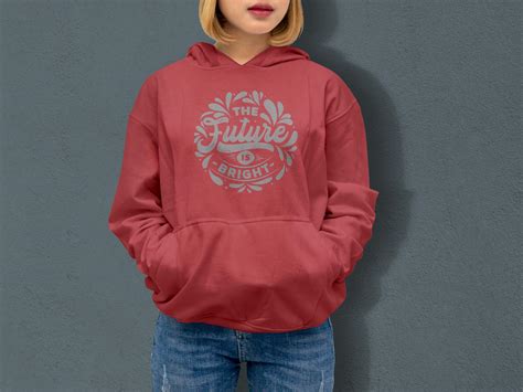 Free Female Hoodie Mockup PSD - Designbolts