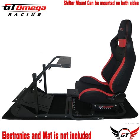 GT Omega ART Racing Simulator Cockpit RS6 Gaming Console Seat for Logitech G920, G29, G27, G25 ...