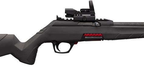 Winchester Wildcat Combo Semi-Auto Rimfire Rifle - 22LR, 18" Blued, Matte Black, Reflex-Style ...