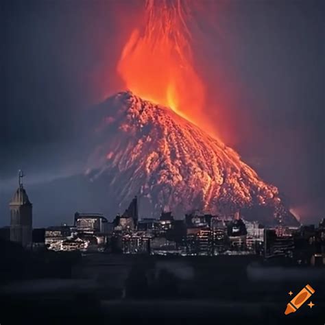 Volcano eruption during ww2