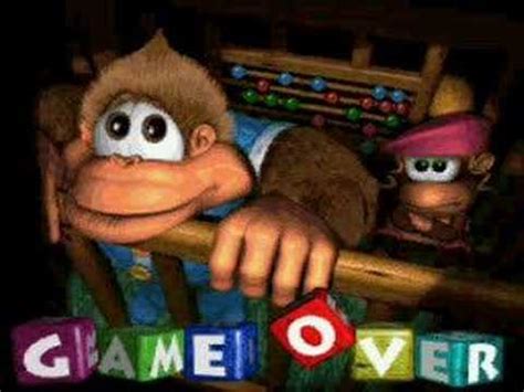 Donkey Kong Country 3: Game Over screen - YouTube