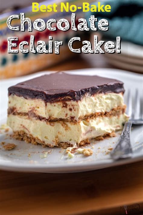 No-Bake Chocolate Eclair Cake with Easy Homemade Frosting! | Recipe ...