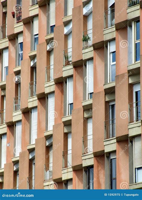 Apartments in Barcelona stock image. Image of town, dark - 1592975