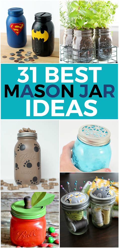 31 BEST DIY MASON JAR IDEAS - Kids Activities | Mason jar projects, Mason jar crafts diy, Mason ...