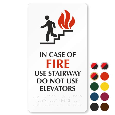 Stairwell Exit & Emergency Exit Stairs Signs at Best Price