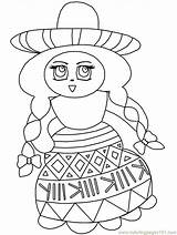 Mexican Art Coloring Pages At GetDrawings  Free Download sketch template