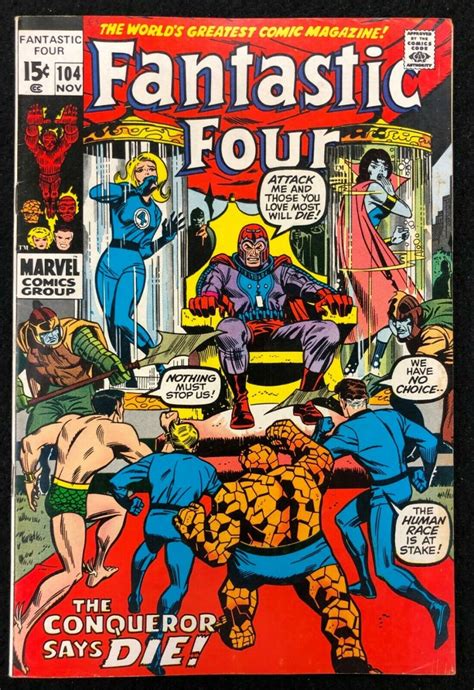 | Fantastic Four (1961) #104 FN+ (6.5) Magneto Namor John Romita Cover & Art