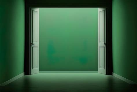 Premium AI Image | Empty room with a luxurious simple green gradient ...