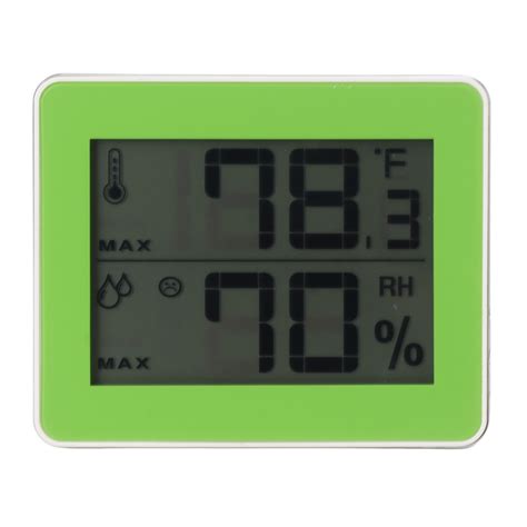 Temperature Humidity Monitor Ultra Thin Battery Powered Digital Hygrometer with Stand for Indoor ...