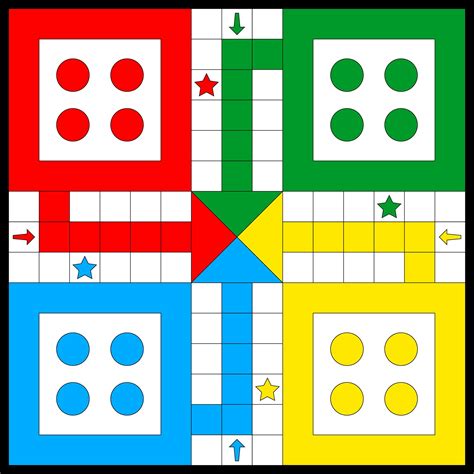 an image of a game board with four different colors and dots on the squares,