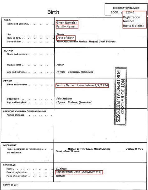 Birth certificate (Australian) | Unique Student Identifier