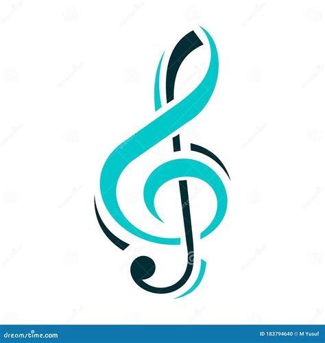 Music Notes Logo Creative Abstract Key Note Stock Vector - Illustration ...