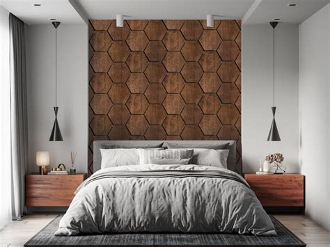 Honeycomb Wood Wall Art Honeycomb Panel Geometric Wall - Etsy