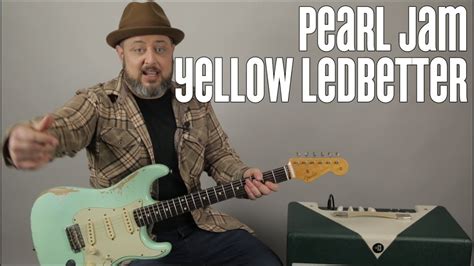 Pearl Jam Yellow Ledbetter Guitar Lesson + Tutorial - YouTube