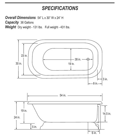 Stand Alone Bathtub Dimensions at Joan Wilkins blog