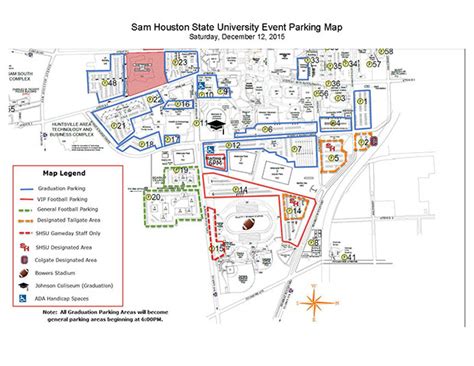 Parking Instructions Announced For Saturday - Sam Houston State University