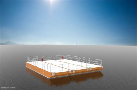 New Sabrecraft Marine Spud Barge Road Transportable Aluminium Construction Barge for Sale ...