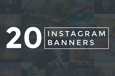 20 Inspiring Instagram Banners | Creative Instagram Templates ~ Creative Market