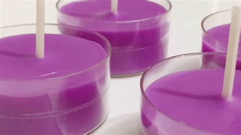 Making Scented Tealight Candles At Home - YouTube