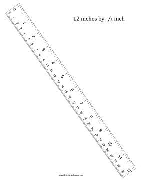 a drawing of a ruler with the words,'12 inches by 1 / 4 inch