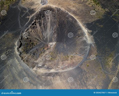 Aerial View of the Paricutin Volcano Located in Michoacan, Mexico Stock ...