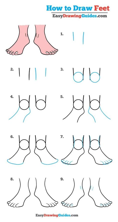 How to Draw Feet – Really Easy Drawing Tutorial