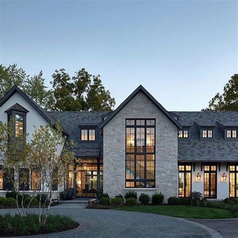 Instagram | Mountain home exterior, Modern farmhouse exterior, House designs exterior