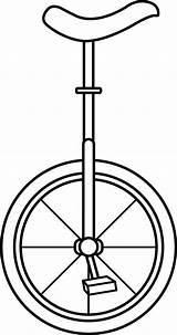 Unicycle Coloring Page sketch template