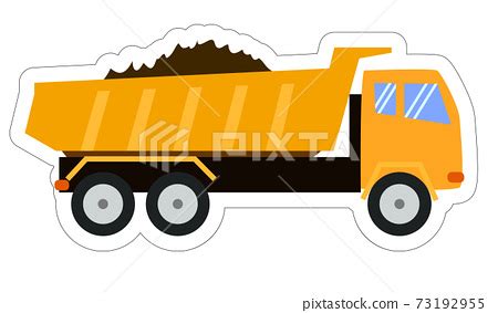 Tipper Truck. Dump truck. Cartoon style,... - Stock Illustration ...