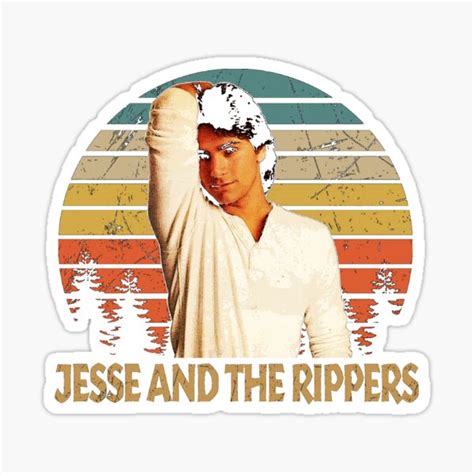 "Lover Gifts John Stamos Jesse And The Rippers" Sticker for Sale by ...