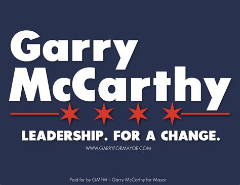 McCarthy - Mayoral Campaign Logo | Political logos, Campaign