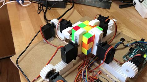 Rubik's Cube solving robot solve only updated - YouTube