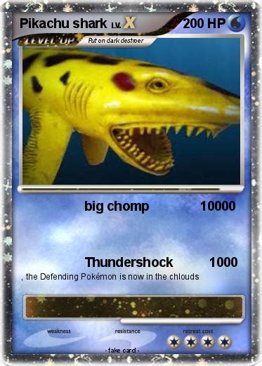 Pokémon Pikachu shark 1 1 - big chomp 10000 - My Pokemon Card