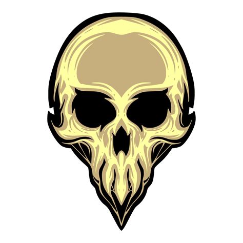 Skull head illustration mascot logo 25265248 Vector Art at Vecteezy