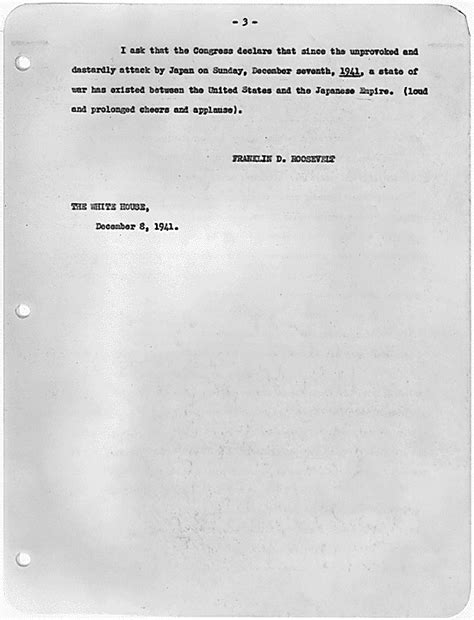 FDR’s “Day of Infamy” Speech | National Archives