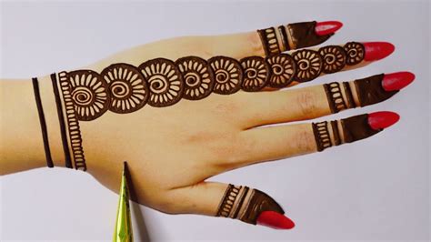 Latest Simple Jewellery Mehndi design | Easy Mehandi for hands ...