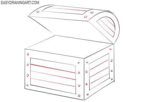 How to Draw a Treasure Chest - Easy Drawing Art