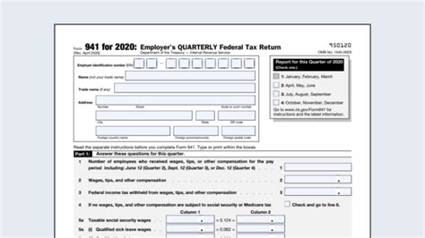 Irs Form 941 For 2023 - Printable Forms Free Online