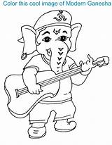 Ganesha Coloring Pages sketch template