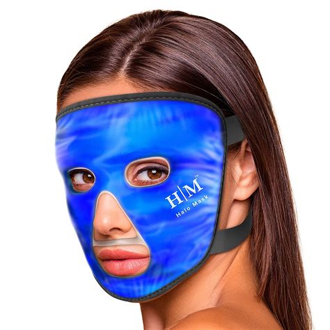 Buy Cooling Face Mask -Halo Mask- Hot or Cold Face Ice Pack for Depuffing- Sinusitis Treatment ...