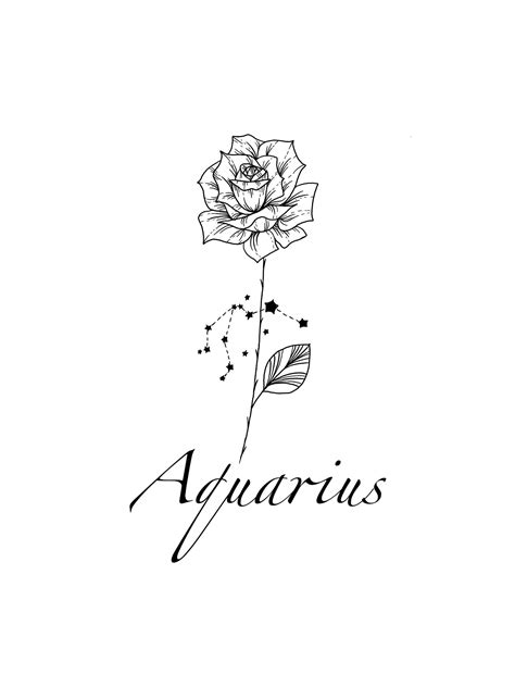 Aquarius Constellation Tattoos