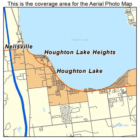 Aerial Photography Map of Houghton Lake, MI Michigan