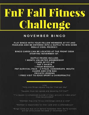 Fall Fitness Challenge