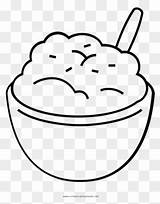 Mashed Potato Coloring Page sketch template