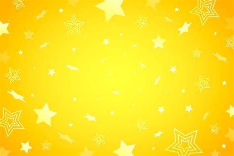 Free Vector | Gradient yellow star background