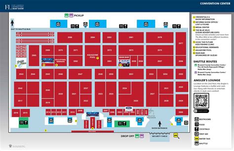 Convention Center Site Plan for Exhibitors and Guests