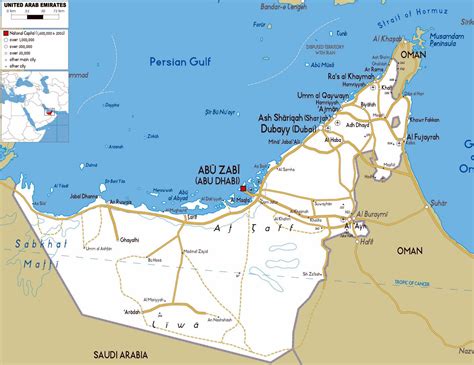 Abu Zabi Mapa | Mapa