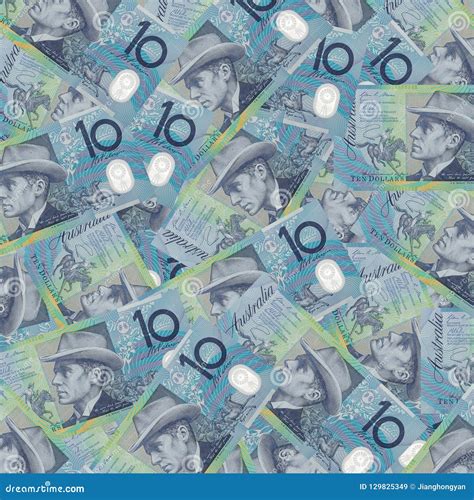 Australian Ten Dollar Notes, Featuring Banjo Paterson and Mary Gilmore Stock Image - Image of ...