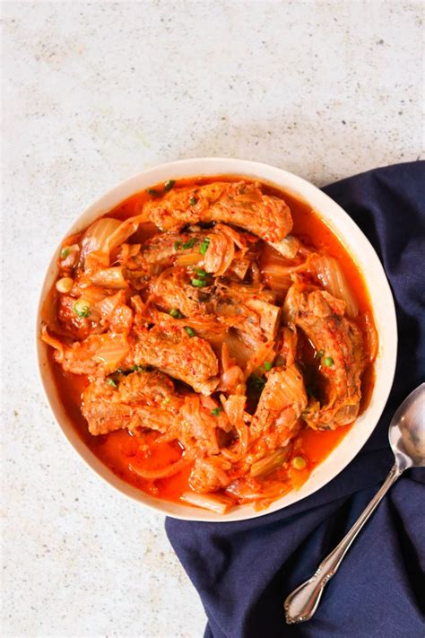 Kimchi Braised Keto & Whole30 Pork Ribs (Dweji Galbi Kimchi Jjim) - Stove Top & Instant Pot ...