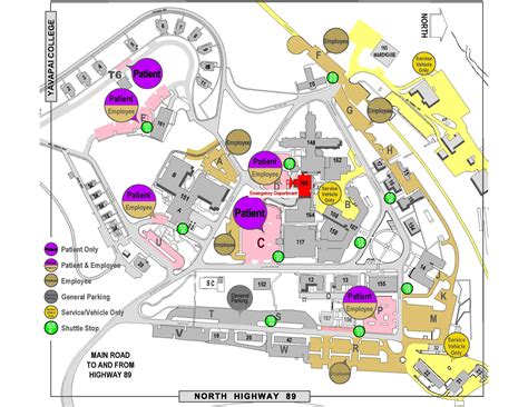 Northern Arizona Parking Map | VA Northern Arizona Health Care ...